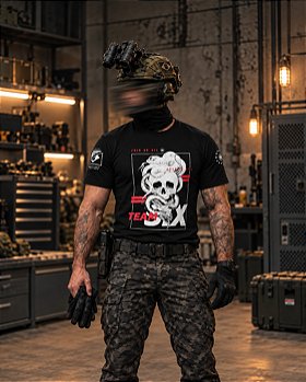 Camiseta Masculina Concept Line Born to kill Team Six Brasil