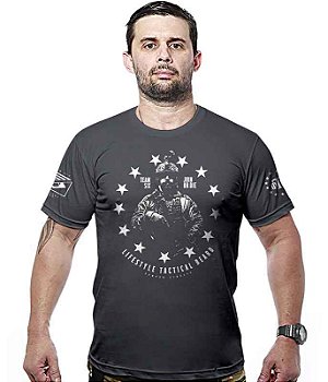 Camiseta Masculina Concept Line Lifestyle tactical beard Team Six Brasil