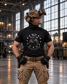 Camiseta Masculina Concept Line Lifestyle tactical beard Team Six Brasil