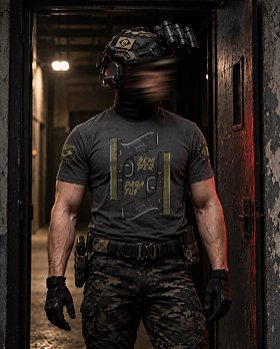 Camiseta Masculina Concept Line Glock Semper Paratus Hurricane Team Six Brasil