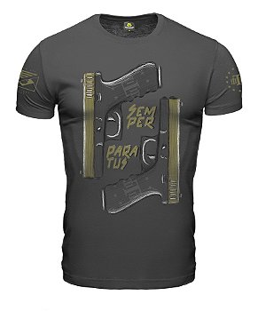 Camiseta Masculina Concept Line Glock Semper Paratus Hurricane Team Six Brasil