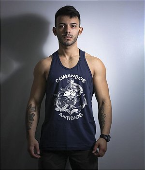 Camiseta Regata Comandos Anfíbios Masculina Team Six Brasil