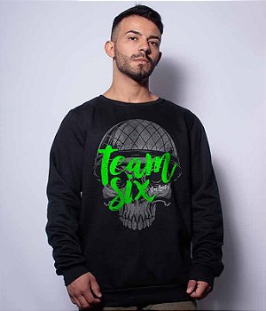 Casaco Básico de Moletom Team Six Brasil