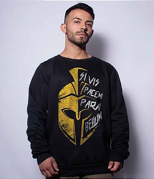Casaco Básico de Moletom Si Vis Pacem Para Bellum Sparta Team Six Brasil