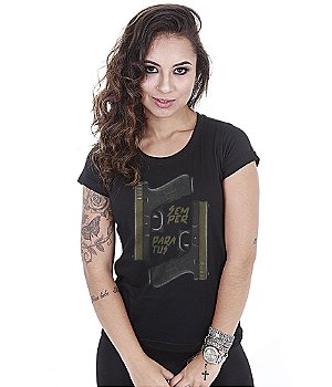 Camiseta Feminina Concept Line Baby Look Glock Semper Paratus Team Six Brasil