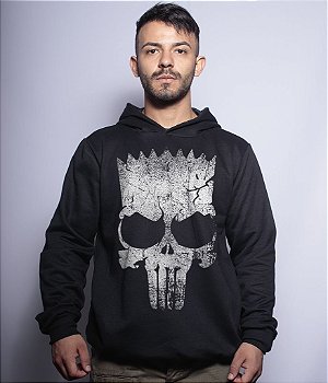 Casaco Militar Com Capuz Punisher Bart Team Six Brasil