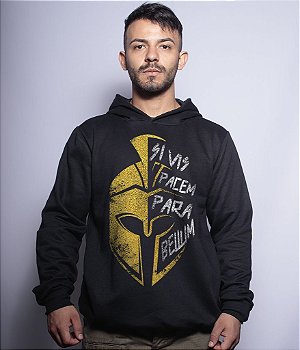 Casaco Militar Com Capuz Si Vis Pacem Para Bellum Sparta Team Six Brasil