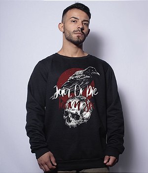 Casaco Básico de Moletom Concept Line Crow Join Or Die Team Six Brasil