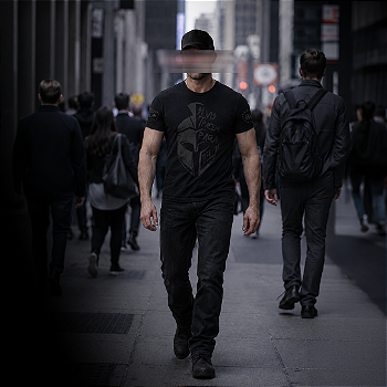 Camiseta Masculina Dark Line Si Vis Pacem Para Bellum Sparta Team Six