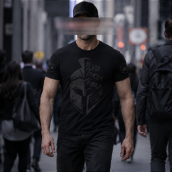 Camiseta Masculina Dark Line Si Vis Pacem Para Bellum Sparta Team Six