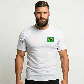 Camiseta Masculina Bandeira Brasil Team Six