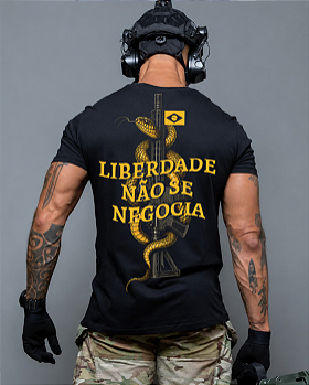 Camiseta Contractor Liberdade Não se Negocia