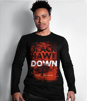 Camiseta Manga Longa Black Hawk Down Masculina Team Six Brasil