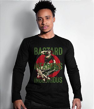 Camiseta Manga Longa Instrutor Fritz Bastard Infamous Inglorious Masculina Team Six Brasil
