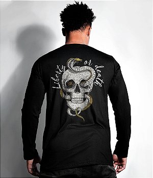 Camiseta Manga Longa Magnata Don't Tread On Me Masculina Team Six Brasil