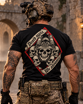 Camiseta Contractor Death Waits – We Advance Team Six