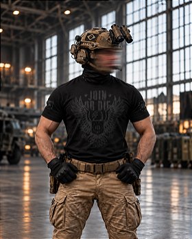 Camiseta Masculina Dark Concept Line Join Or Die Team Six