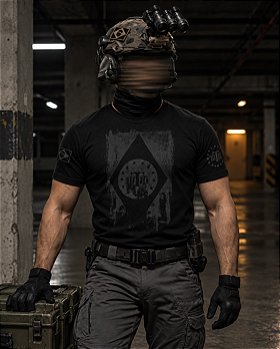 Camiseta Masculina Dark Concept Line Tactical Flag Brasil Team Six