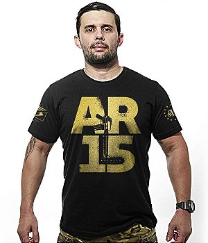 Camiseta Masculina Squad T6 Magnata Gold Line AR15 Team Six Brasil