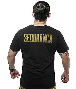 Camiseta Masculina Segurança Gold Line Team Six Brasil