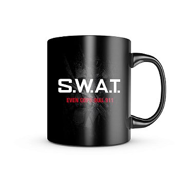 Caneca de Porcelana Dark Militar Swat Team Six Brasil