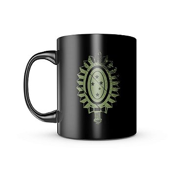 Caneca de Porcelana Dark Militar Exército Brasileiro Team Six Brasil