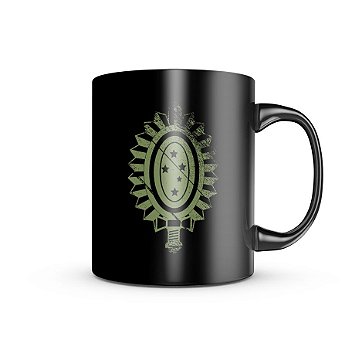 Caneca de Porcelana Dark Militar Exército Brasileiro Team Six Brasil