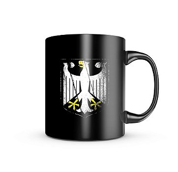 Caneca de Porcelana Dark Militar Alemanha Team Six Brasil
