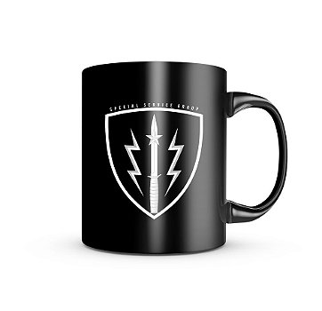 Caneca de Porcelana Dark Militar SSG Paquistão Special Service Group Team Six Brasil