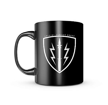 Caneca de Porcelana Dark Militar SSG Paquistão Special Service Group Team Six Brasil