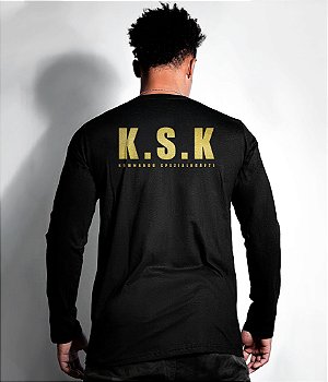 Camiseta Manga Longa SpezialKräfte Gold Line Masculina Team Six Brasil