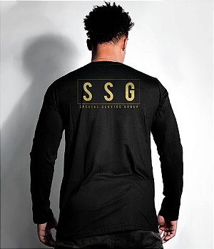 Camiseta Manga Longa SSG Paquistão Special Service Group Gold Line Masculina Team Six Brasil