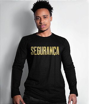 Camiseta Manga Longa Segurança Gold Line Masculina Team Six Brasil