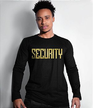 Camiseta Manga Longa Security Gold Line Masculina Team Six Brasil