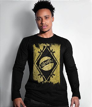 Camiseta Manga Longa Magnata Patriotas Gold Line Masculina Team Six Brasil