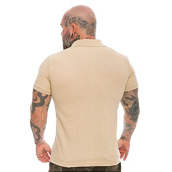Camiseta Gola Polo Masculina Lisa Coyote Team Six Brasil