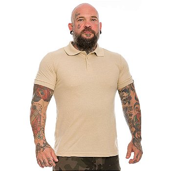 Camiseta Gola Polo Masculina Lisa Coyote Team Six Brasil
