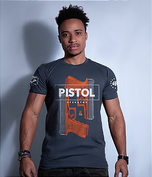 Camiseta Masculina Squad T6 GUFZ6 Glock Pistol Operator Team Six Brasil
