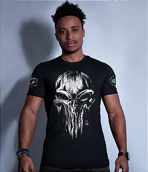 Camiseta Masculina Squad T6 GUFZ6 Punisher Skull Team Six Brasil