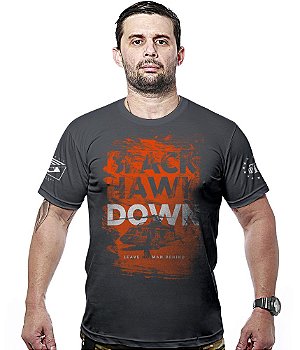 Camiseta Masculina Black Hawk Down Hurricane Line Team Six Brasil