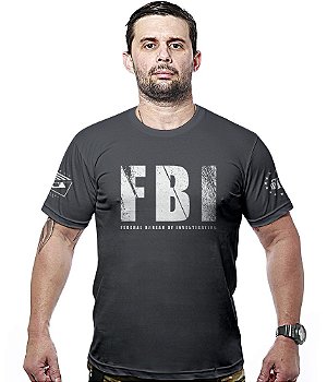 Camiseta Masculina FBI Hurricane Line Team Six Brasil