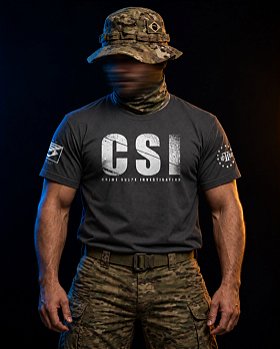 Camiseta Masculina CSI Hurricane Line Team Six Brasil
