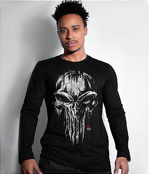 Camiseta Manga Longa GUFZ6 The Punisher Skull Team Six Brasil