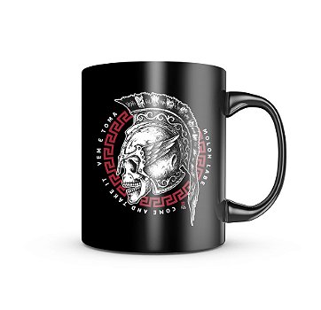 Caneca de Porcelana Dark GUFZ6 Molon Labe Come And Take It Team Six Brasil