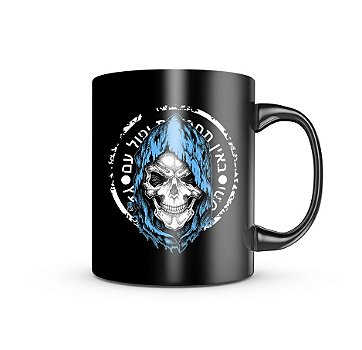 Caneca de Porcelana Dark GUFZ6 Mossad Força Especial Team Six Brasil