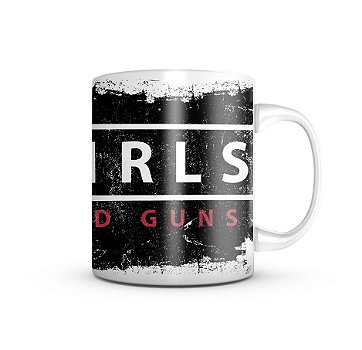 Caneca de Porcelana GUFZ6 White Girls And Guns Team Six Brasil