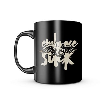 Caneca de Porcelana Dark GUFZ6 Embrace The Suck Team Six Brasil
