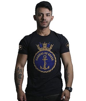 Kit 3 Camisetas Masculinas Marinha Tactical Team Six Brasil