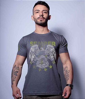 Camiseta Masculina Squad T6 Magnata Semper Fidelis Team Six Brasil
