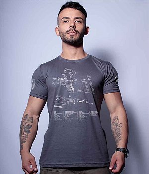 Camiseta Masculina Squad T6 Magnata Glock Parts Team Six Brasil